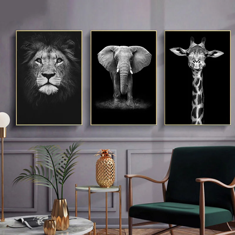 Elephant Zebra Lion Giraffe Rhino Black White Animal Canvas Painting Art Print Poster Picture Wall Nordic Decoration
Elephant Zebra Lion Giraffe Rhino Black White Animal Canvas Painting Art Print Poster Picture Wall Nordic Decoration