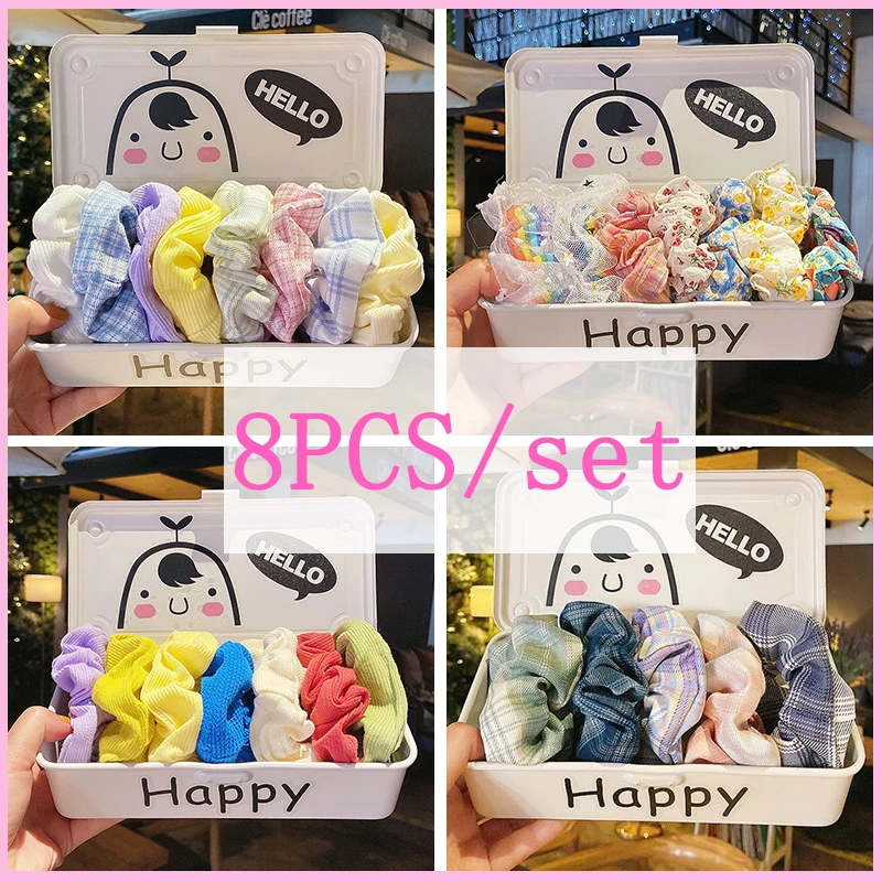 8Pcs/Set Satin Silk Scrunchies Women Elastic Rubber Hair Bands Print Dot Plaid Ponytail Holder Hair Ties Rope Hair Accessories
8Pcs/Set Satin Silk Scrunchies Women Elastic Rubber Hair Bands Print Dot Plaid Ponytail Holder Hair Ties Rope Hair Accessories