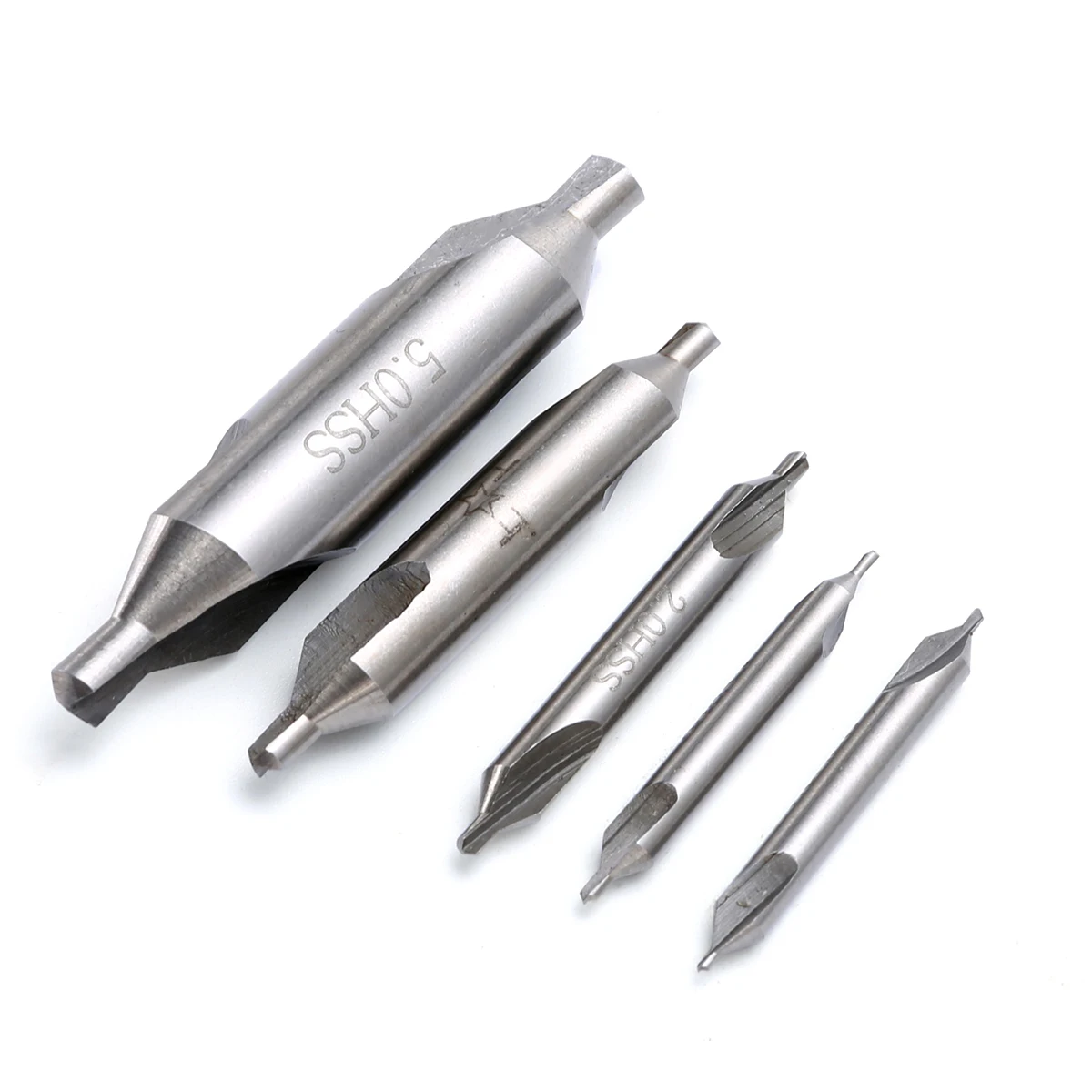 10Pcs High Speed Steel Center Drills Combined Countersink Bits 60 Degree For Drilling Tools 1/1.5/2/3.15/5mm 
10Pcs High Speed Steel Center Drills Combined Countersink Bits 60 Degree For Drilling Tools 1/1.5/2/3.15/5mm