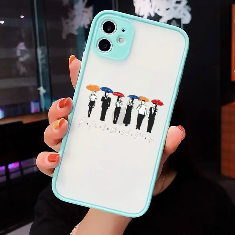 Friends TV Phone Case For iPhone 12 11 Mini Pro XR XS Max 7 8 Plus X Matte transparent blue Back Cover
Friends TV Phone Case For iPhone 12 11 Mini Pro XR XS Max 7 8 Plus X Matte transparent blue Back Cover