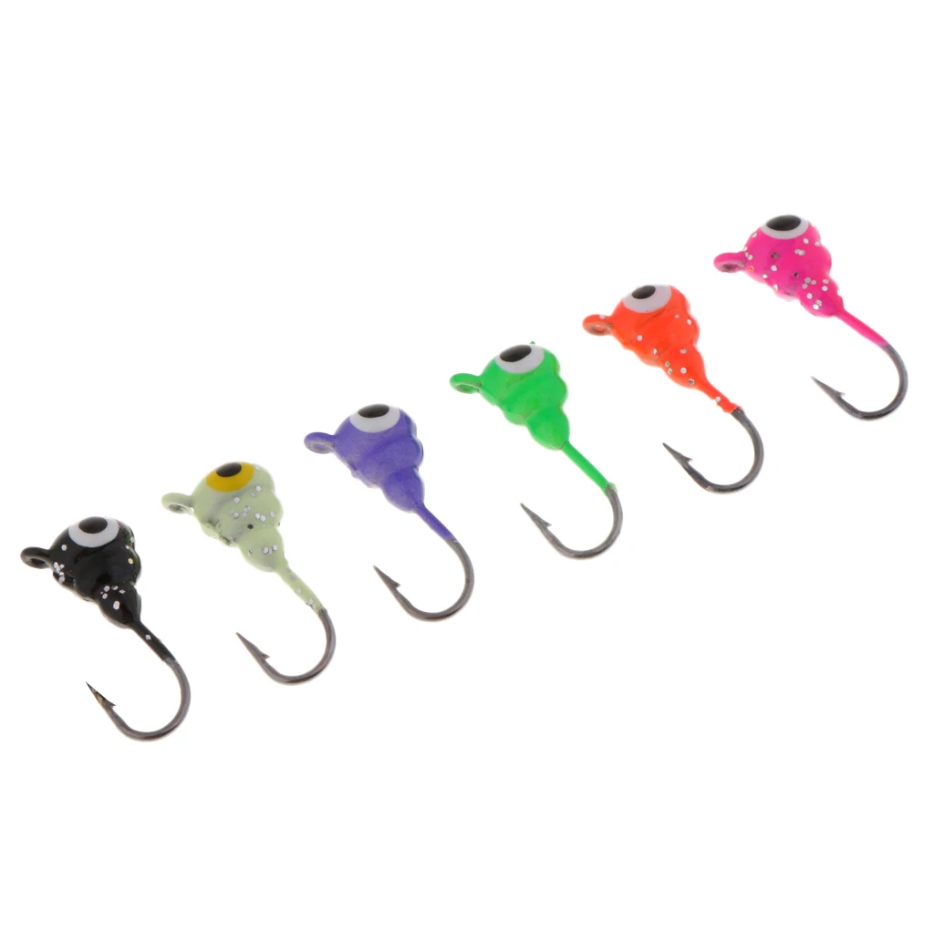 6Pcs Winter Ice Fishing Hook Lure Jigs Jigging Lure Mini Lead Weighted Head Bait 19mm for Fishing Bass Pike Perch Fishing Tackle
6Pcs Winter Ice Fishing Hook Lure Jigs Jigging Lure Mini Lead Weighted Head Bait 19mm for Fishing Bass Pike Perch Fishing Tackle