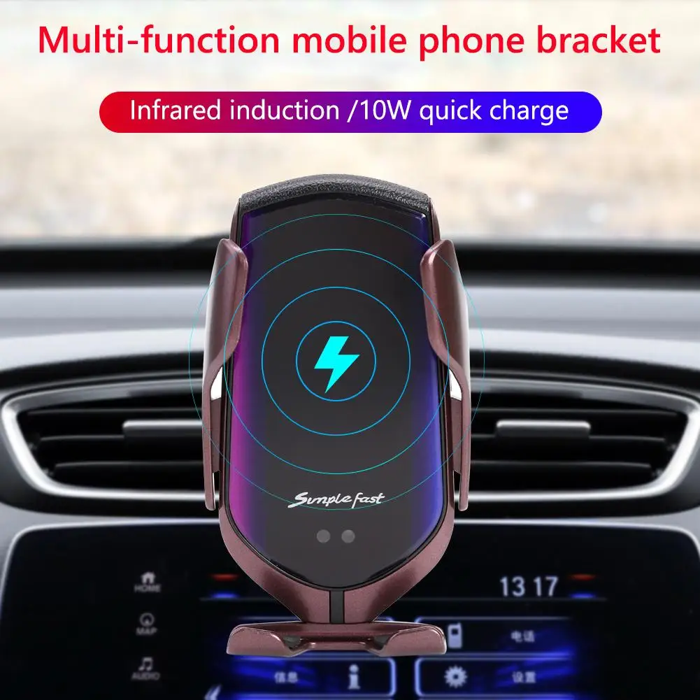 Durable Chargers Delicate Design R1 10W Wireless Car Charger Mobile Phone Holder Infrared Induction Smart Charger Universal
Durable Chargers Delicate Design R1 10W Wireless Car Charger Mobile Phone Holder Infrared Induction Smart Charger Universal