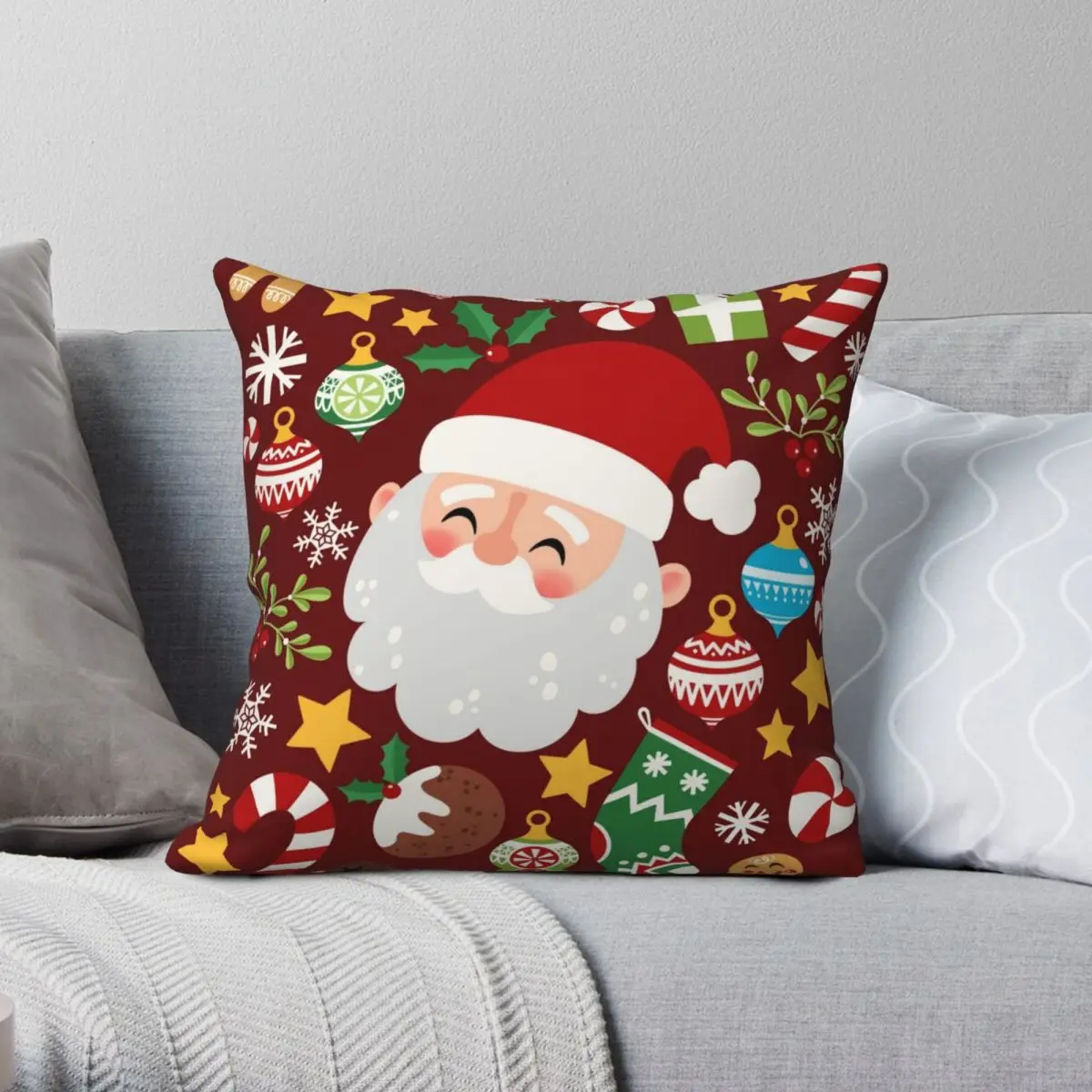 Some Of Santa's Favourite Things Red Christmas Card Pillowcase Polyester Linen Velvet Creative Zip Decor Sofa Seater Cushion
Some Of Santa's Favourite Things Red Christmas Card Pillowcase Polyester Linen Velvet Creative Zip Decor Sofa Seater Cushion