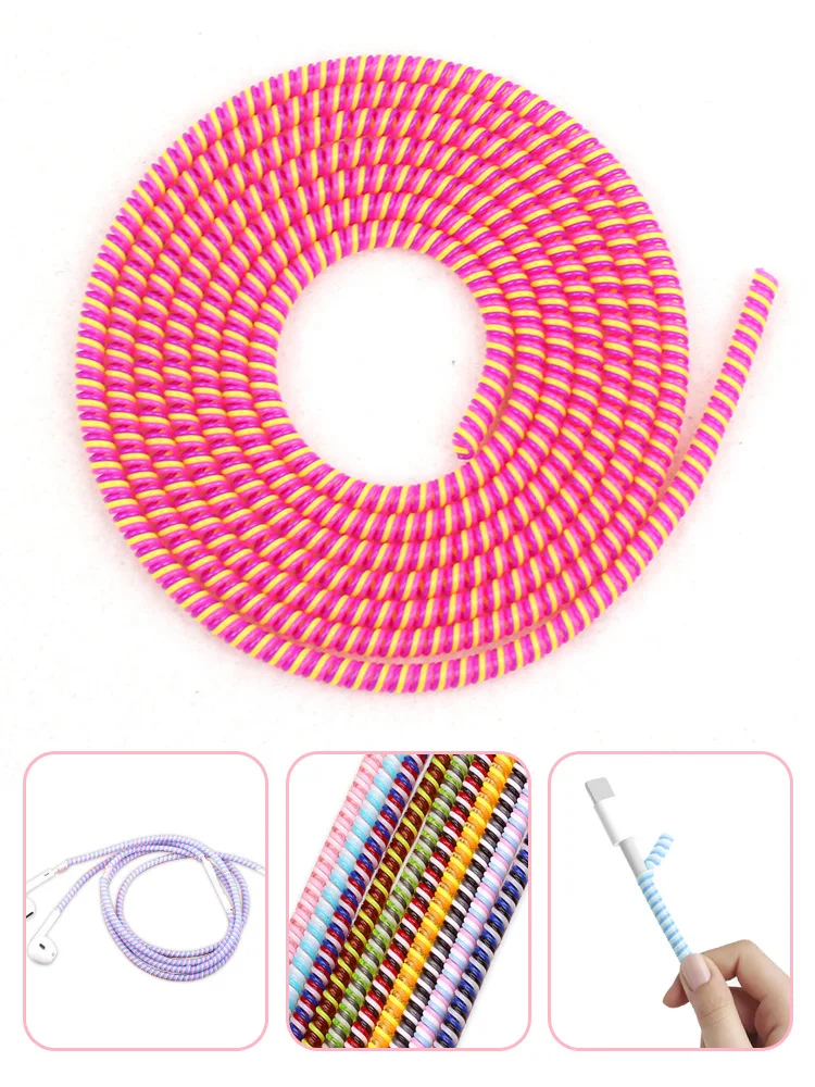 1.4M Spiral Cable Protector Data Line Plastic Bobbin Winder Protective For Iphone Samsung Android USB Charging Earphone Cover
1.4M Spiral Cable Protector Data Line Plastic Bobbin Winder Protective For Iphone Samsung Android USB Charging Earphone Cover