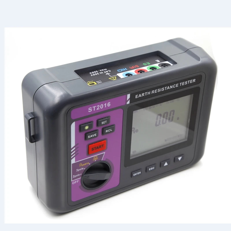 3 Pole Auto Range LCD Digital Earth Resistance Resistivity Meter Intelligent Ground Resistance Meter Soil Resistivity Tester
3 Pole Auto Range LCD Digital Earth Resistance Resistivity Meter Intelligent Ground Resistance Meter Soil Resistivity Tester