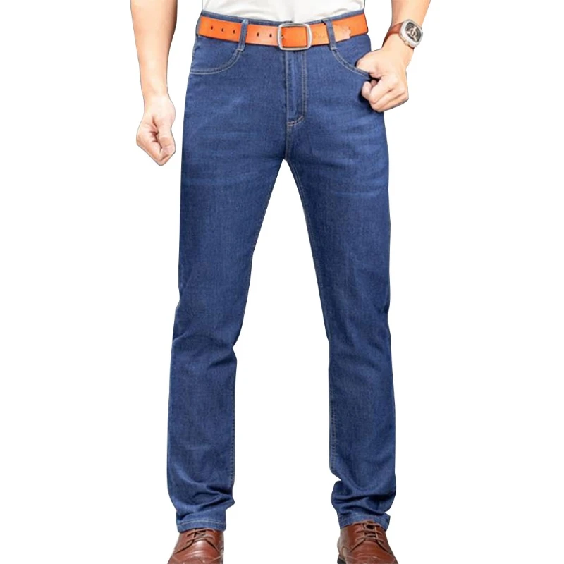 066F Mens Summer Thin High Waist Jeans Casual Business Washed Blue Denim Pants England Style Embroidery Straight Trousers
066F Mens Summer Thin High Waist Jeans Casual Business Washed Blue Denim Pants England Style Embroidery Straight Trousers