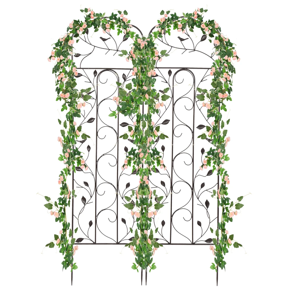 2 Pack 59" x 16" Rustproof Iron Garden Trellis for Potted Plants Lattice Climbing Rose Vine Flower Cucumber Clematis Arched Top
2 Pack 59" x 16" Rustproof Iron Garden Trellis for Potted Plants Lattice Climbing Rose Vine Flower Cucumber Clematis Arched Top