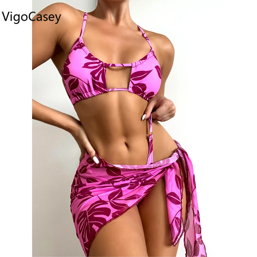 VigoCasey Print Push Up Bikini Set Three Piece Swimsuits Women's Swimwear 2021 Cover Up Bathing Suits High Cut Beach Wear Summer
VigoCasey Print Push Up Bikini Set Three Piece Swimsuits Women's Swimwear 2021 Cover Up Bathing Suits High Cut Beach Wear Summer