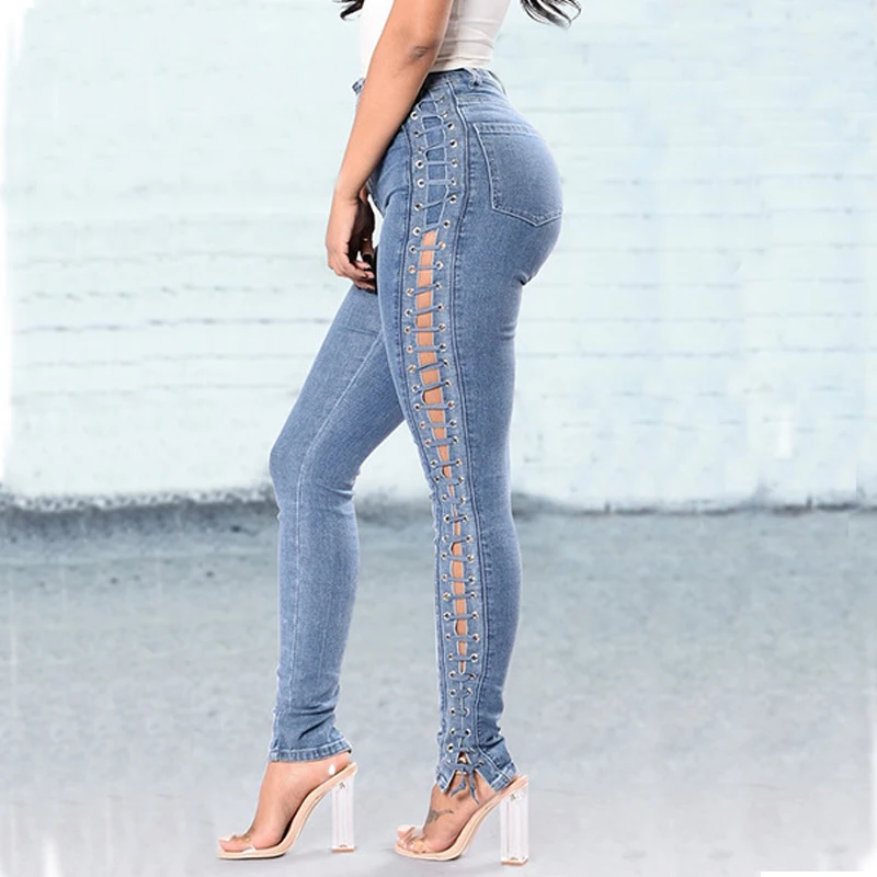 Boyfriend Skinny Jeans For Women Sexy Lace Up Hollow Out Push Up Jeans High Waist Stretchy Denim Jeans Pants Plus Size
Boyfriend Skinny Jeans For Women Sexy Lace Up Hollow Out Push Up Jeans High Waist Stretchy Denim Jeans Pants Plus Size