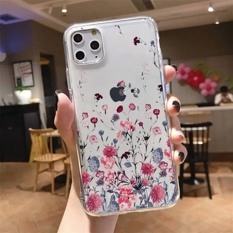 Fashion Cute Flowers Phone Case Transparent for iPhone 6 7 8 11 12 s mini pro X XS XR MAX Plus
Fashion Cute Flowers Phone Case Transparent for iPhone 6 7 8 11 12 s mini pro X XS XR MAX Plus