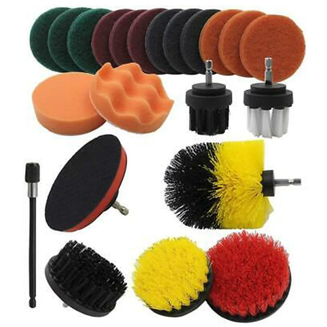 Set Of 22 Drill Cleaning Brush Power Drill Attachment Grout Tile Cleaner Scrub Extension Rod Connector Flat Brushes Scouring Pad
Set Of 22 Drill Cleaning Brush Power Drill Attachment Grout Tile Cleaner Scrub Extension Rod Connector Flat Brushes Scouring Pad