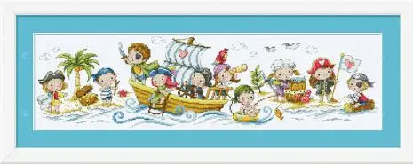 HH 11/14/16/18/27/28 Popular Counted Cross Stitch Kit Little Pirates Pirate Ship Vessel Boat SO
HH 11/14/16/18/27/28 Popular Counted Cross Stitch Kit Little Pirates Pirate Ship Vessel Boat SO