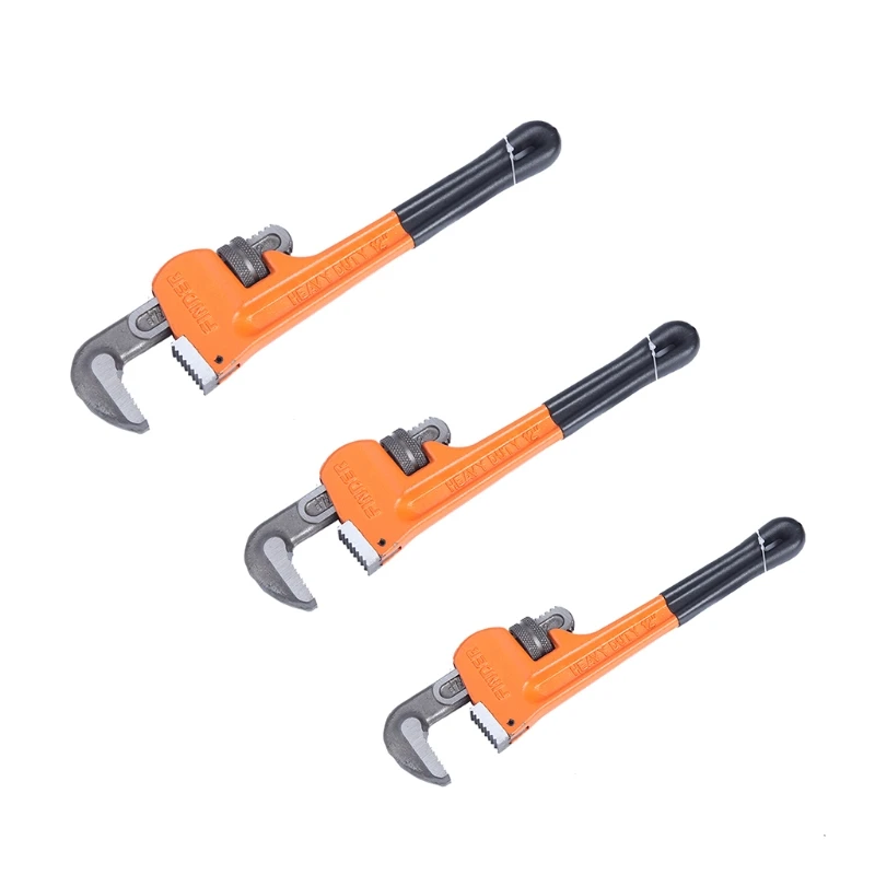 Pipe Wrench Heavy Duty Precision Machine Teeth Comfortable to Hold Stable Repair
Pipe Wrench Heavy Duty Precision Machine Teeth Comfortable to Hold Stable Repair