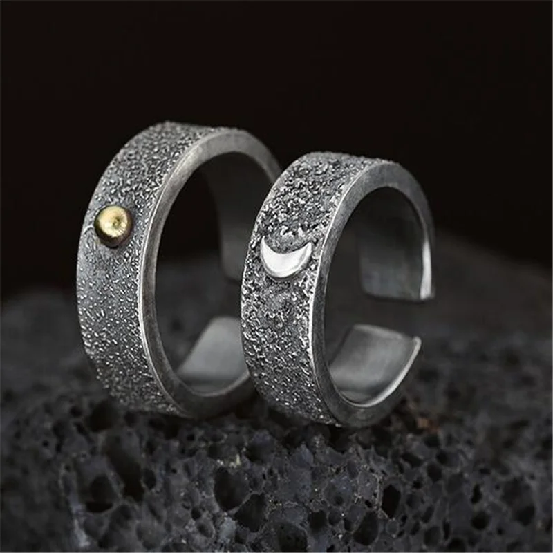 Vintage Frosted Metal Sun Moon Couple Ring Exquisite Adjustable Opening Metal Rings Jewelry Set Trend New
Vintage Frosted Metal Sun Moon Couple Ring Exquisite Adjustable Opening Metal Rings Jewelry Set Trend New