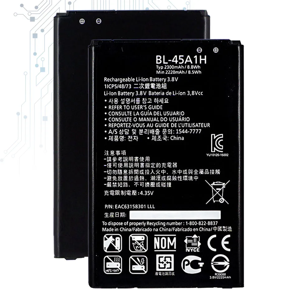 For LG K10 F670L F670K F670S F670 K420N K10 LTE Q10 K420 Mobile Phone Replacement Battery BL 45A1H BL-45A1H 2300mAh
For LG K10 F670L F670K F670S F670 K420N K10 LTE Q10 K420 Mobile Phone Replacement Battery BL 45A1H BL-45A1H 2300mAh