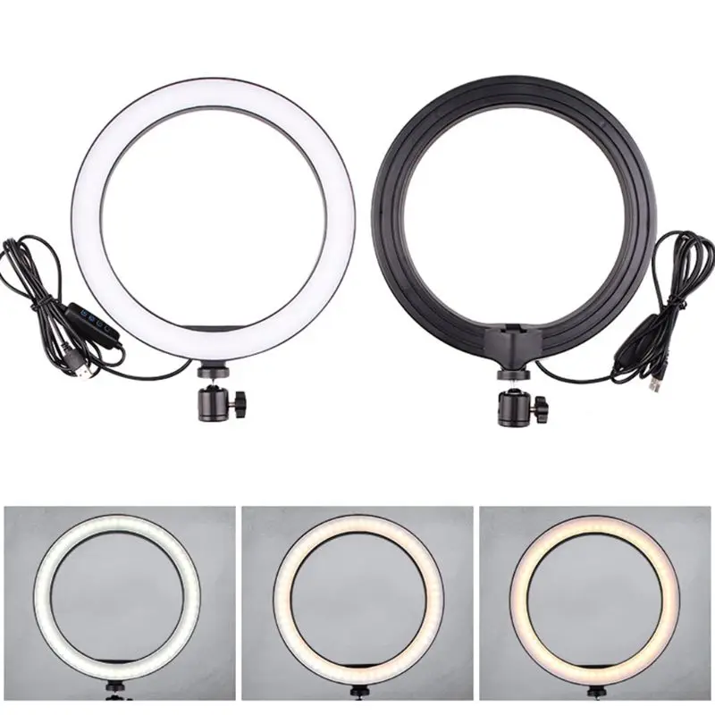 10 " Selfie Ring Light with Rotation Tripod Stand for Live Streaming/Video Recording, Dimmable Desk Makeup Ring Light for Photog
10 " Selfie Ring Light with Rotation Tripod Stand for Live Streaming/Video Recording, Dimmable Desk Makeup Ring Light for Photog