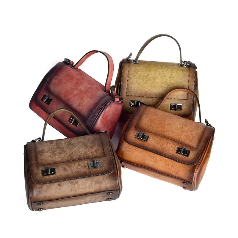 2020 New Women's Pack Winter Top Cowhide Temperament 100 retro women's pack texture small square bag travel bag women's purse
2020 New Women's Pack Winter Top Cowhide Temperament 100 retro women's pack texture small square bag travel bag women's purse