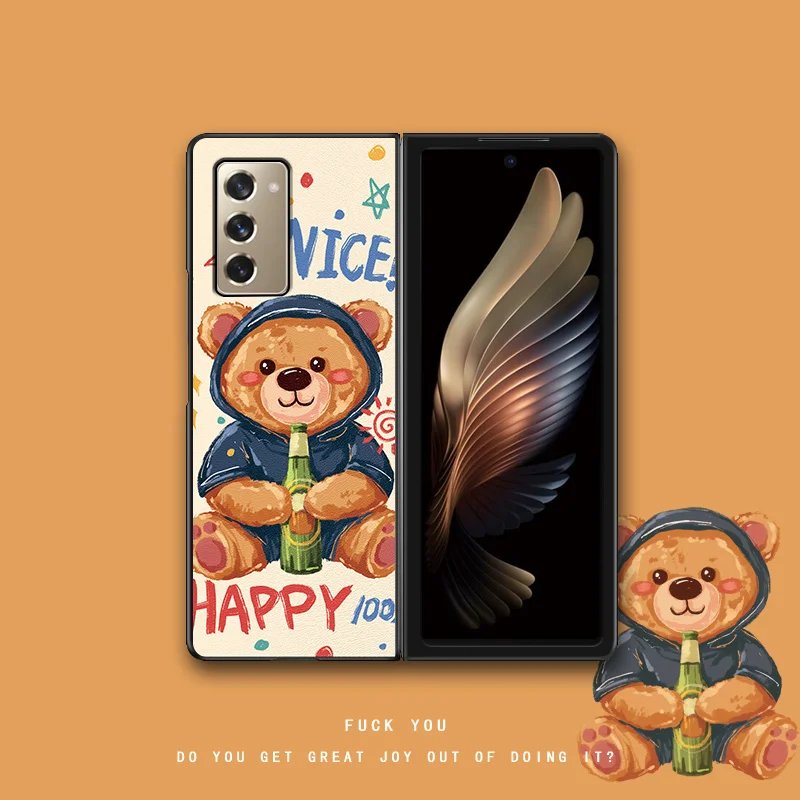 Cover for Samsung W21 5G W2021 Cartoon Bumper for Samsung Z Fold 2 5G F9160 Beer Bear Folding Phone Case for W21 Z Fold 2 5G
Cover for Samsung W21 5G W2021 Cartoon Bumper for Samsung Z Fold 2 5G F9160 Beer Bear Folding Phone Case for W21 Z Fold 2 5G