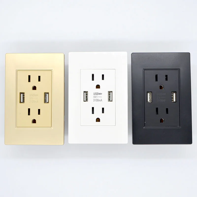 1 шт. новая настенная розетка с двойной 3.1A USB интеллектуальная зарядка стандарта США 15A 5V 3.1A адаптер питания розетки Бесплатная доставка
1 шт. новая настенная розетка с двойной 3.1A USB интеллектуальная зарядка стандарта США 15A 5V 3.1A адаптер питания розетки Бесплатная доставка