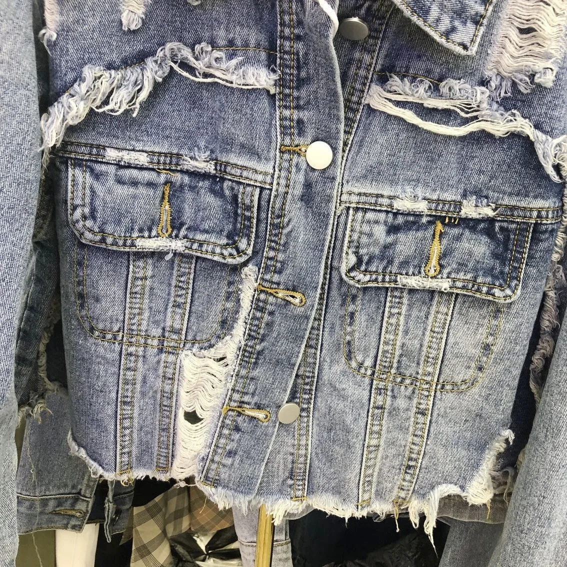 Short Denim Jacket Women 2019 Autumn European Station Solid Color Holes Retro Loose Jeans Jackets and Coat Girls Slim Jeans Top
Short Denim Jacket Women 2019 Autumn European Station Solid Color Holes Retro Loose Jeans Jackets and Coat Girls Slim Jeans Top