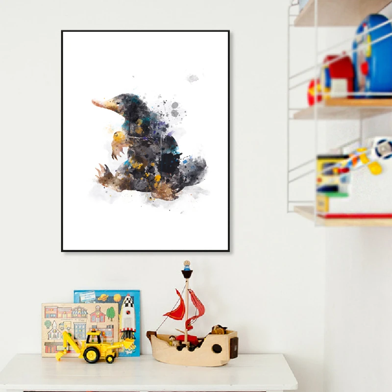 Watercolor NifflerWall Art Canvas Painting Picture Posters Potter Cartoon Prints Kids Boys Room Decor Home Decoration Printings
Watercolor NifflerWall Art Canvas Painting Picture Posters Potter Cartoon Prints Kids Boys Room Decor Home Decoration Printings