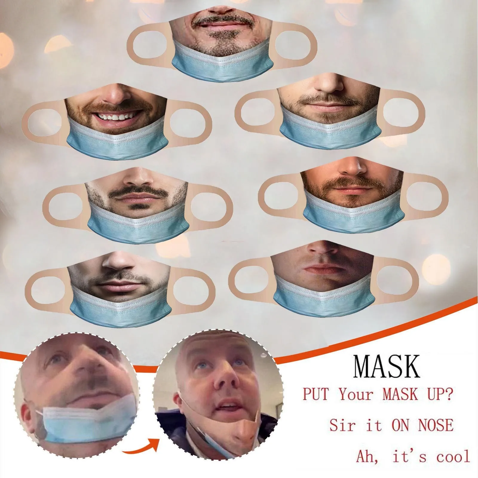 Funny Face MASK Reusable Colorful Fabric Face Turban Stylish Washable Mask Adult Protec Masks Earloop Bandage mascarillas
Funny Face MASK Reusable Colorful Fabric Face Turban Stylish Washable Mask Adult Protec Masks Earloop Bandage mascarillas