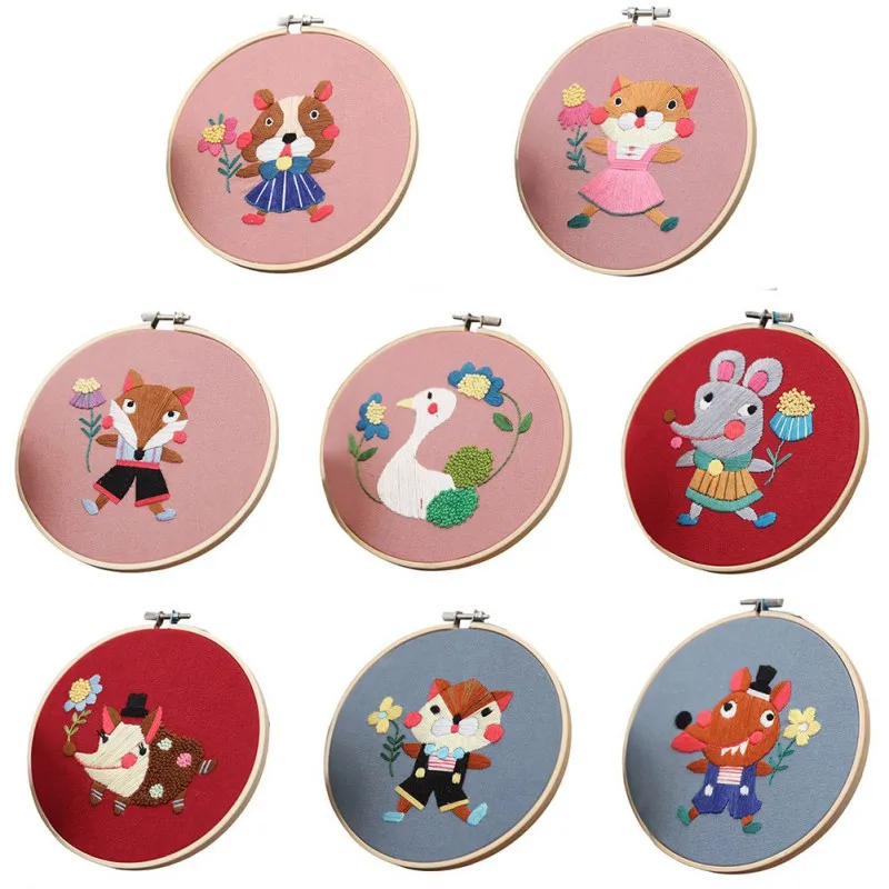 Cartoon Embroidery Material Package Kits Continental Stereo Embroidery Set Handmade Creative Fabric Gift Small Painting Decor
Cartoon Embroidery Material Package Kits Continental Stereo Embroidery Set Handmade Creative Fabric Gift Small Painting Decor