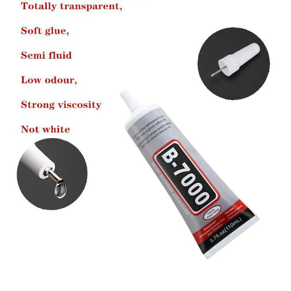 110ml B7000 Glue Mobile Phone Screen Superglue Glass Telephone Glue B-7000 Jewelry Diamond Repair Adhesive DIY Point C2B6
110ml B7000 Glue Mobile Phone Screen Superglue Glass Telephone Glue B-7000 Jewelry Diamond Repair Adhesive DIY Point C2B6