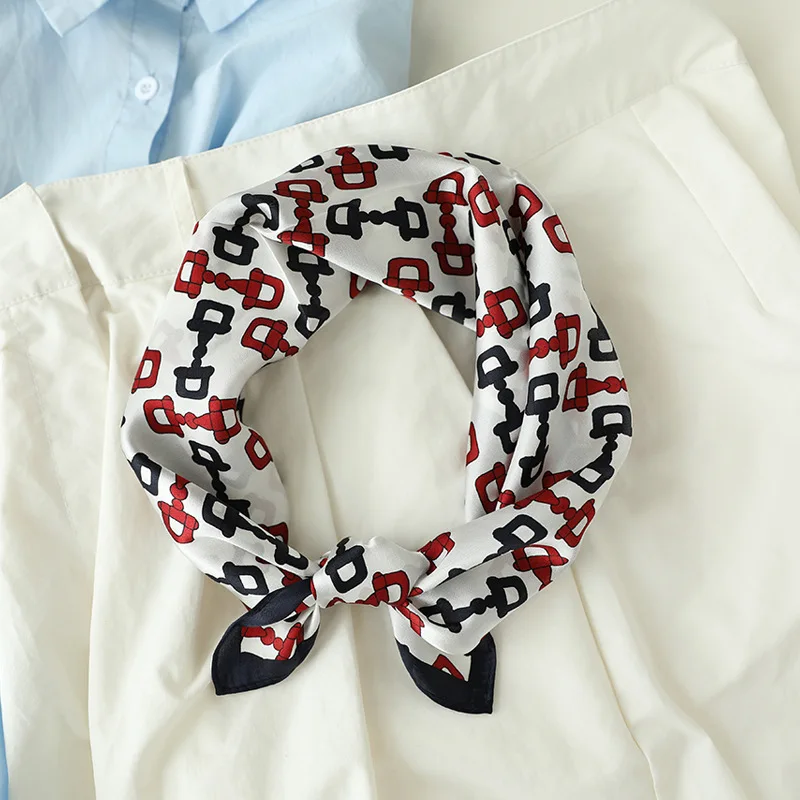 New Knot Elements Silk Scarf office lady Square Foulard Hair Scarves Belt Printed French Head Kerchief Fashion Girl Hair Scarfs
New Knot Elements Silk Scarf office lady Square Foulard Hair Scarves Belt Printed French Head Kerchief Fashion Girl Hair Scarfs