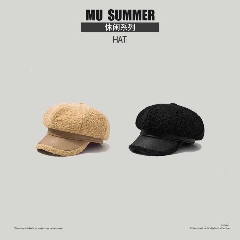 Корейский стиль в японском стиле художественная восьмиугольная кепка из овечьей шерсти Женская осенне-зимняя теплая Ретро Кепка-художник ...
Корейский стиль в японском стиле художественная восьмиугольная кепка из овечьей шерсти Женская осенне-зимняя теплая Ретро Кепка-художник ...