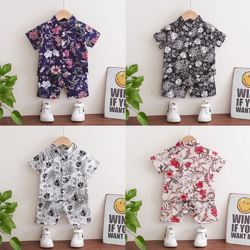 Baby Boys Floral Printed Clothes Set Summer Short Sleeve Shirt Top+Pants 2Pcs Gentelman 1 2 3 4 5 Year Kids Holiday Beach Outfit
Baby Boys Floral Printed Clothes Set Summer Short Sleeve Shirt Top+Pants 2Pcs Gentelman 1 2 3 4 5 Year Kids Holiday Beach Outfit