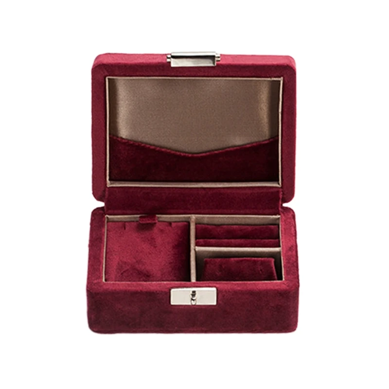 2022 New Jewelry Storage Box Portable Travel Jewelry Box Suitable for Earrings Bracelets Necklaces Rings- Dark Green Wine Red
2022 New Jewelry Storage Box Portable Travel Jewelry Box Suitable for Earrings Bracelets Necklaces Rings- Dark Green Wine Red
