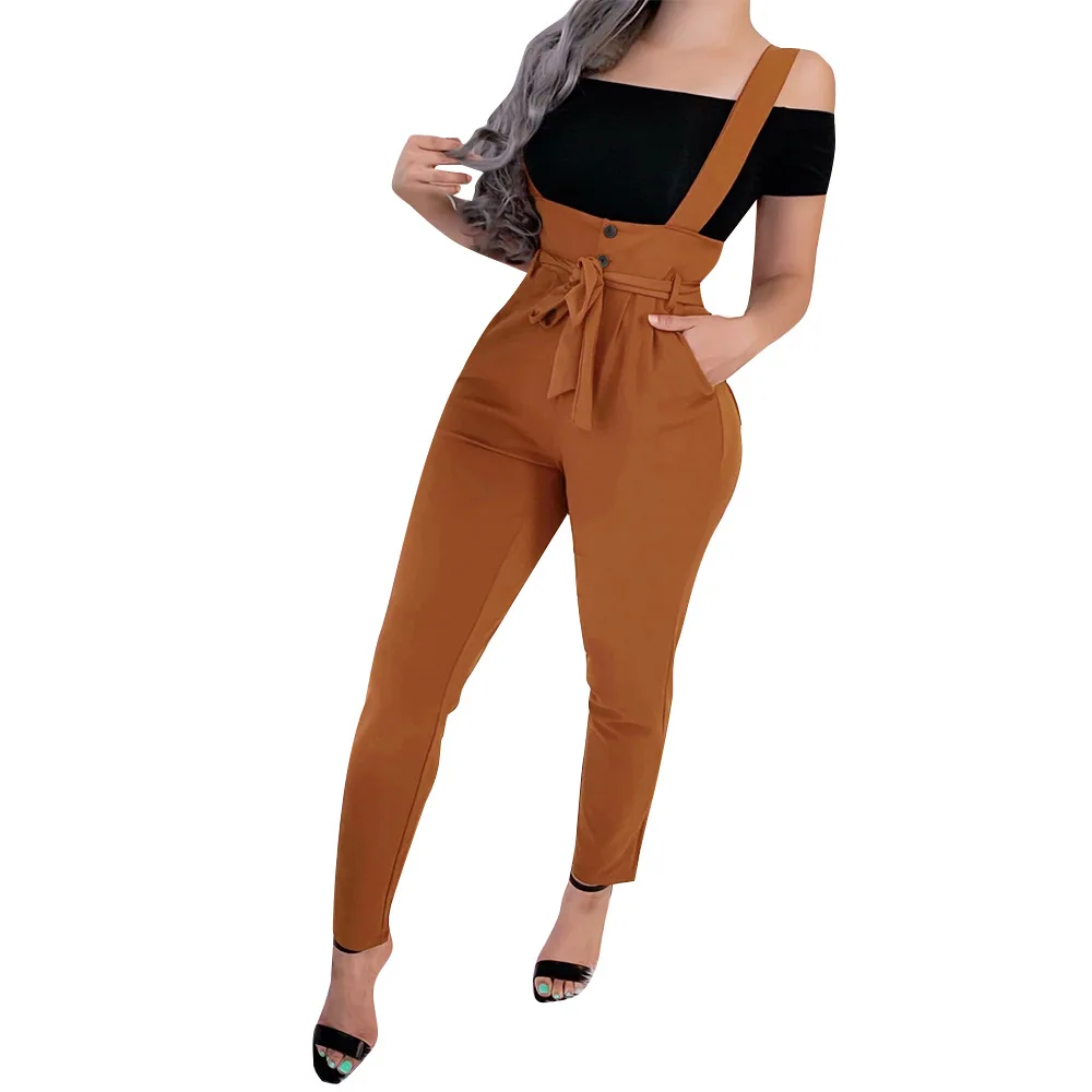 Donsignet Women's Overalls New Fashion Sexy Slim Casual Overalls Plus Size Pants Solid Color Button Straps Trousers Women
Donsignet Women's Overalls New Fashion Sexy Slim Casual Overalls Plus Size Pants Solid Color Button Straps Trousers Women