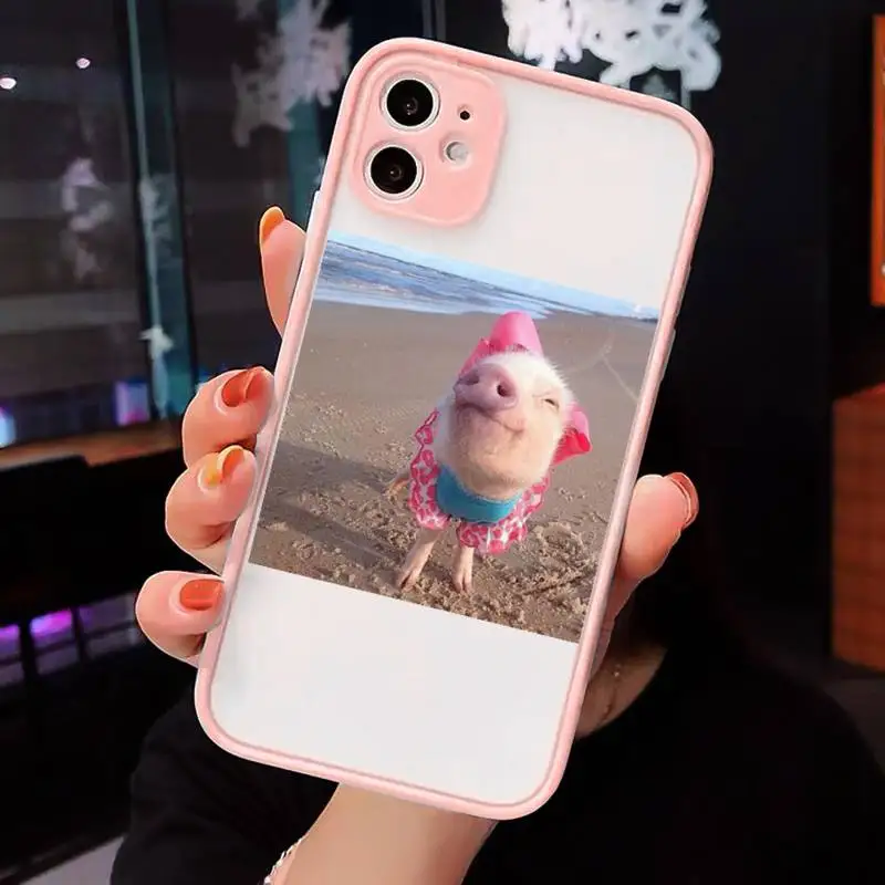 Cute Little Pink Pet Pig Phone Cases Matte transparent For Pink iPhone 12 Mini 11 Pro XR XS Max 7 8 Plus X Back Cover
Cute Little Pink Pet Pig Phone Cases Matte transparent For Pink iPhone 12 Mini 11 Pro XR XS Max 7 8 Plus X Back Cover