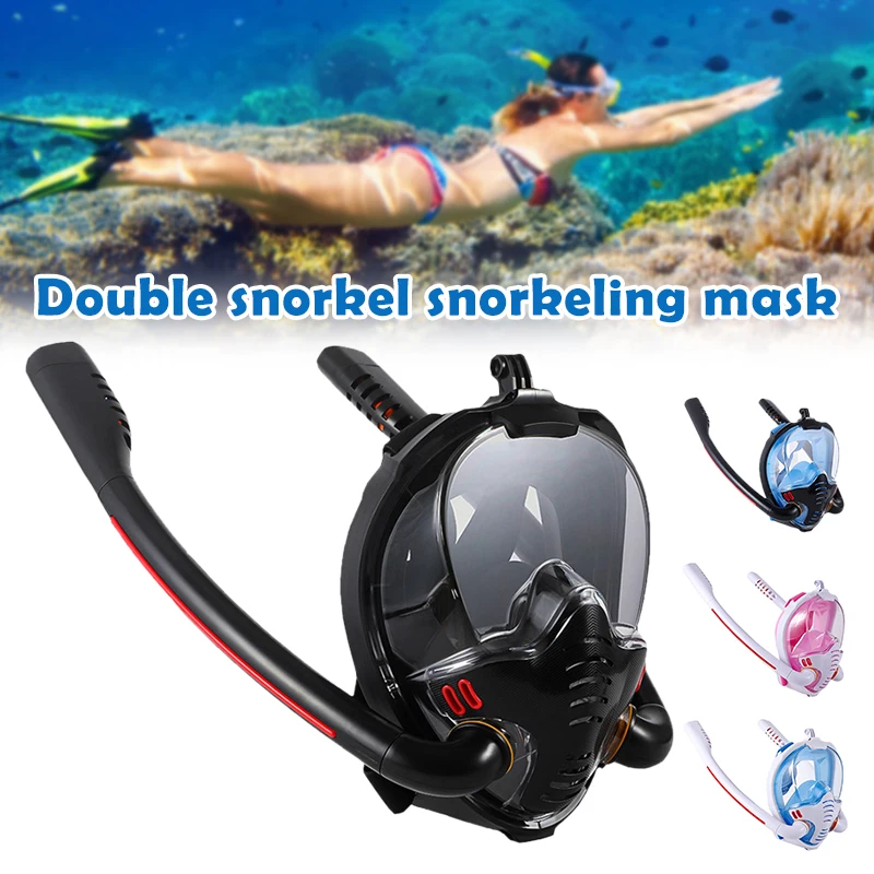 Full Face Snorkel Mask with Detachable Camera Mount 180 Degree Panoramic HD View Anti-Fog Anti-Leak Snorkeling Gear CMG7
Full Face Snorkel Mask with Detachable Camera Mount 180 Degree Panoramic HD View Anti-Fog Anti-Leak Snorkeling Gear CMG7