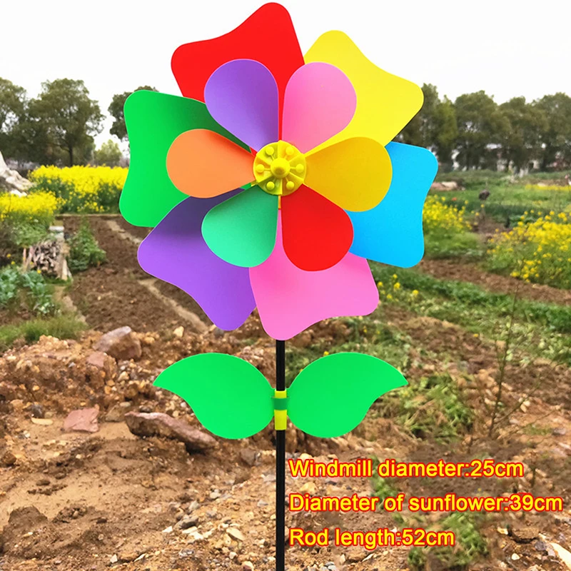 1Pc Double-deck Colorful Sunflower Windmill Wind Spinner Pinwheel Garden Yard Decoration Kids DIY Toy Outdoor Gift Wiatrak
1Pc Double-deck Colorful Sunflower Windmill Wind Spinner Pinwheel Garden Yard Decoration Kids DIY Toy Outdoor Gift Wiatrak
