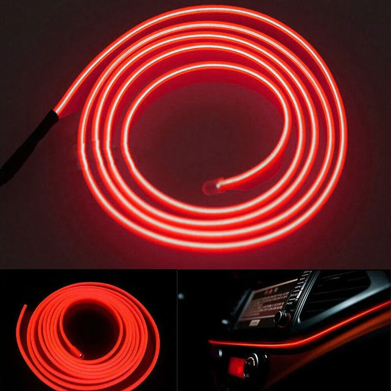 Red 2M/6.5FT LED Car Atmosphere Lights Wire Strip Light Auto Interior Decorative Ambient Neon Light Lamp 12V Accessories
Red 2M/6.5FT LED Car Atmosphere Lights Wire Strip Light Auto Interior Decorative Ambient Neon Light Lamp 12V Accessories