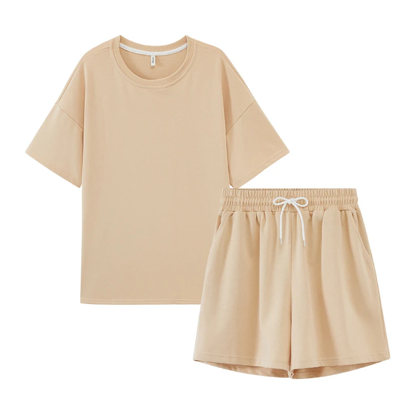 Summer Short Sets Women Casaul 2 Pieces Set Cotton Oversized Cotton T-shirts Tracksuits High Waist Candy Y2K Leisure Outfits
Summer Short Sets Women Casaul 2 Pieces Set Cotton Oversized Cotton T-shirts Tracksuits High Waist Candy Y2K Leisure Outfits