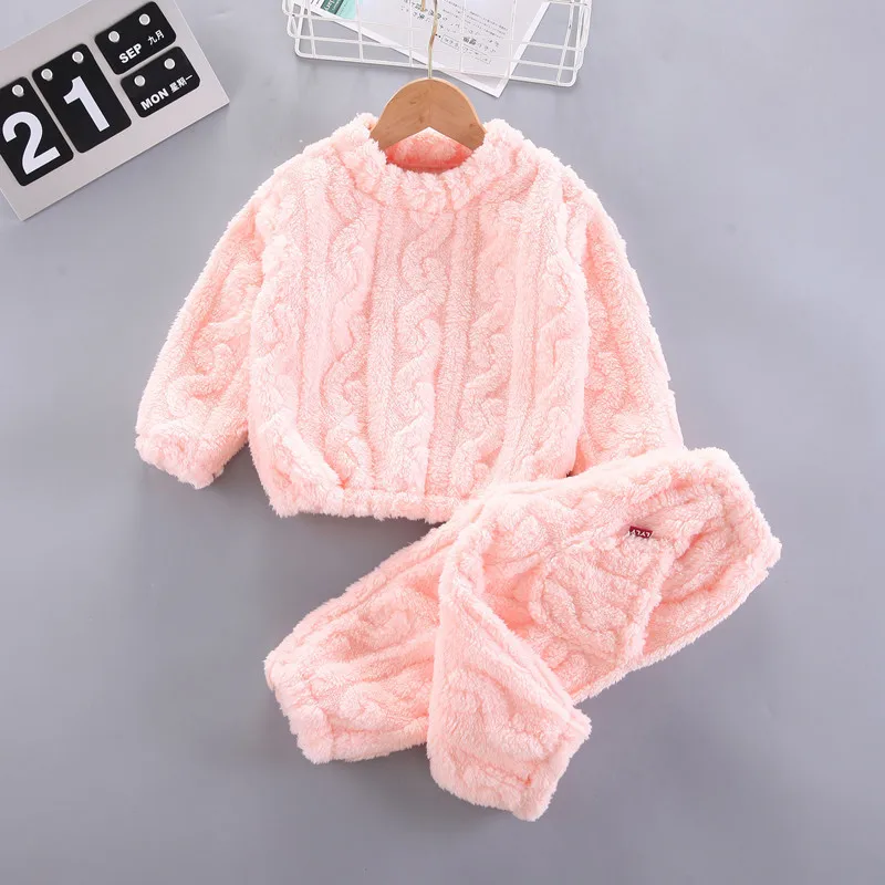 1-4 Years Autumn Winter Children Fleece Pajamas Warm Flannel Sleepwear Girls Boys Solid Kids Pijamas Homewear Pyjama Nightwear
1-4 Years Autumn Winter Children Fleece Pajamas Warm Flannel Sleepwear Girls Boys Solid Kids Pijamas Homewear Pyjama Nightwear