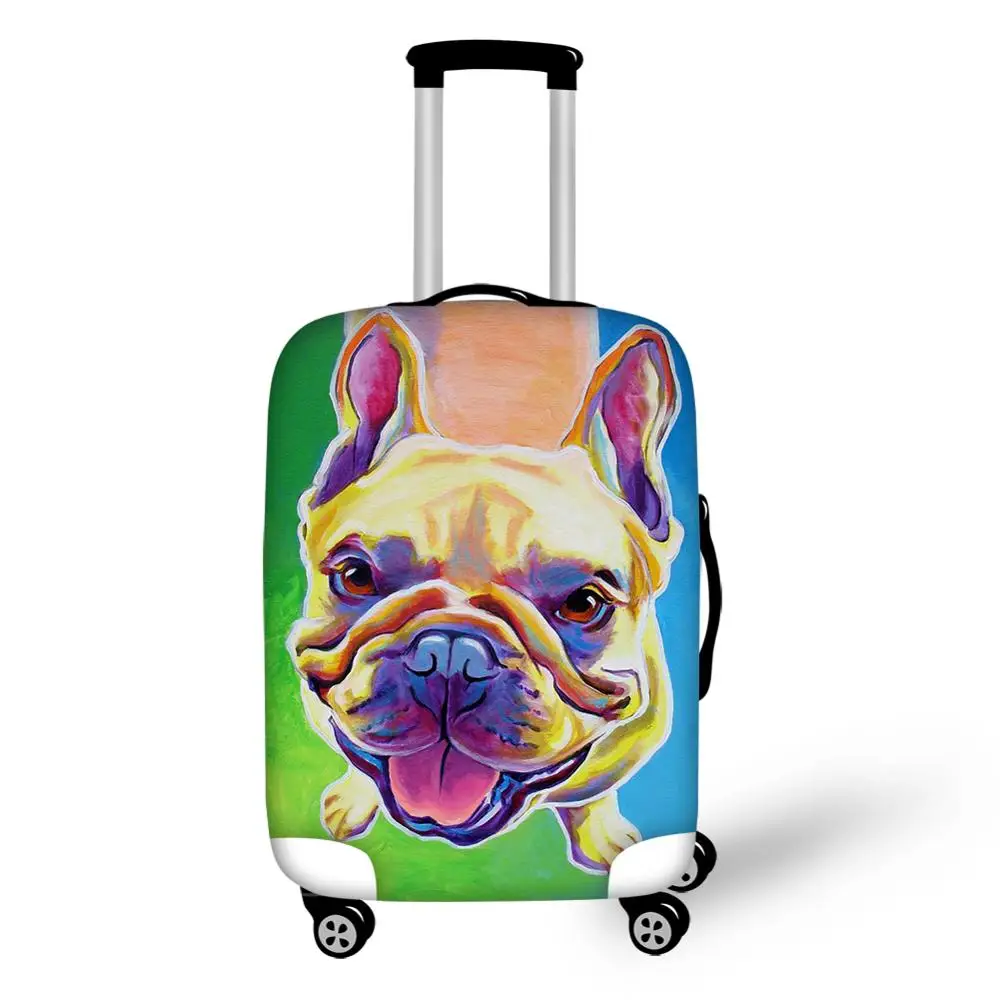 HaoYun Suitcase Protective Cover Little Bulldogs Pattern Elastic Dust-proof Kawaii Design Travel Luggage Accessories | Багаж и сумки