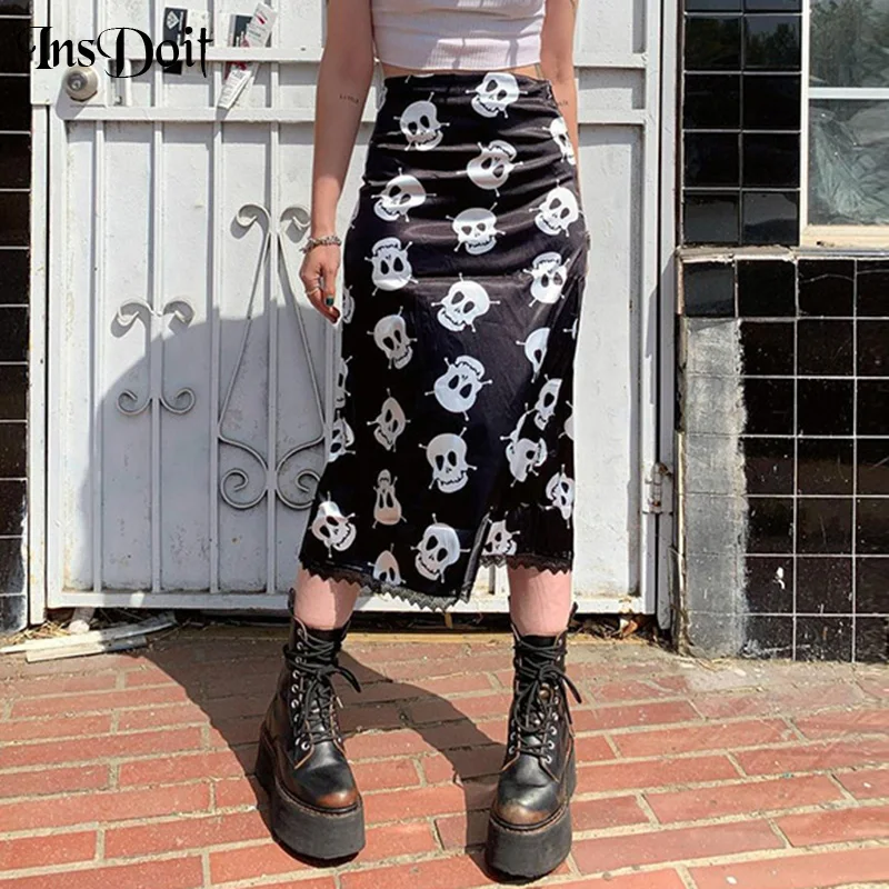 InsDoit Gothic Black Sexy Skirt Women Print Harajuku Streetwear Vintage Summer High Waist Skirt Elegant Fashion Straight Skirts
InsDoit Gothic Black Sexy Skirt Women Print Harajuku Streetwear Vintage Summer High Waist Skirt Elegant Fashion Straight Skirts
