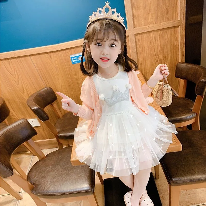 2021 Summer New Children's Dress Round Neck Short Sleeve Crown Print Chiffon Girl Puffy Yarn Kid Costume Fashion Skirt GD29
2021 Summer New Children's Dress Round Neck Short Sleeve Crown Print Chiffon Girl Puffy Yarn Kid Costume Fashion Skirt GD29