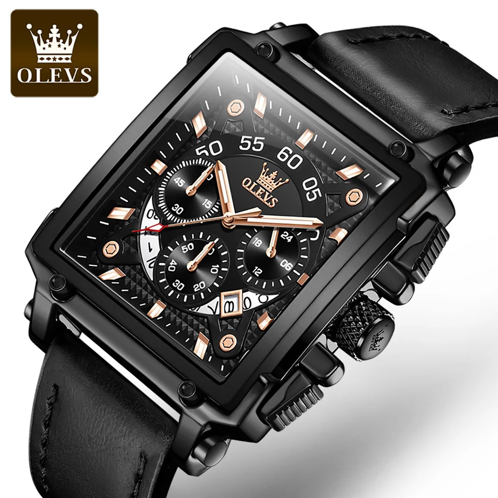 Top Brand Luxury OLEVS Men Watch New Fashion Casual Sport Waterproof Leather Quartz Watch Date Mens Watches Relogio Masculino
Top Brand Luxury OLEVS Men Watch New Fashion Casual Sport Waterproof Leather Quartz Watch Date Mens Watches Relogio Masculino