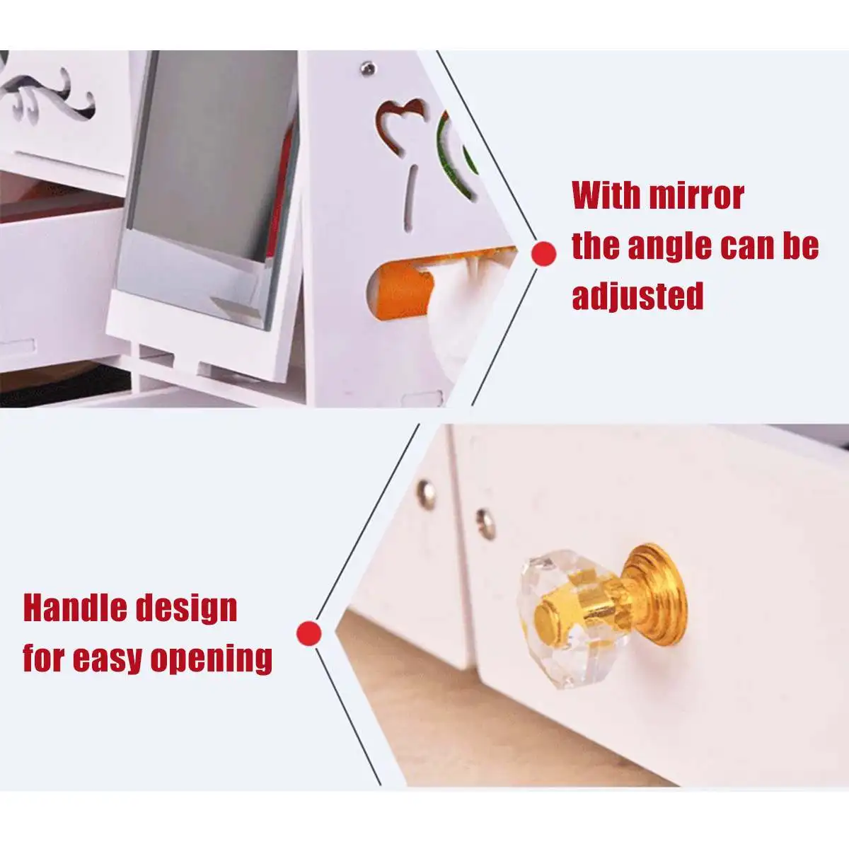 Desktop Cosmetic Storage Box Home Drawer Mirror Dresser Container Boxes Makeup Skin Care Jewelry Lipstick Shelf Organizer Case
Desktop Cosmetic Storage Box Home Drawer Mirror Dresser Container Boxes Makeup Skin Care Jewelry Lipstick Shelf Organizer Case