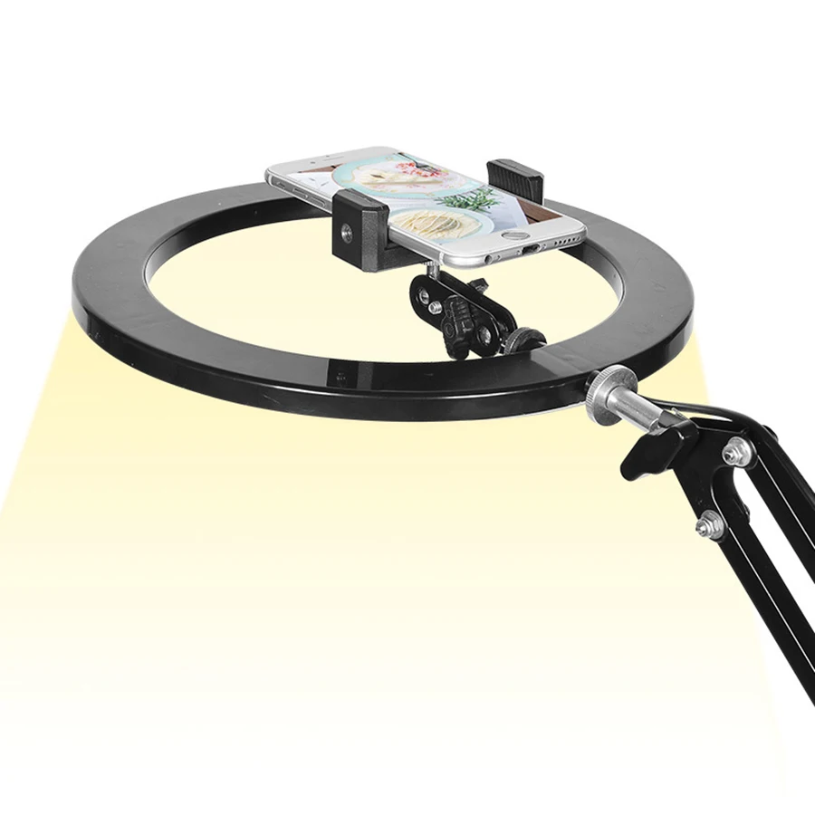 Table Selfie Ring Light 10 inch For Youtube Live Streaming With Long Arm Desktop Table Phone Holder Video Photography Lighting
Table Selfie Ring Light 10 inch For Youtube Live Streaming With Long Arm Desktop Table Phone Holder Video Photography Lighting