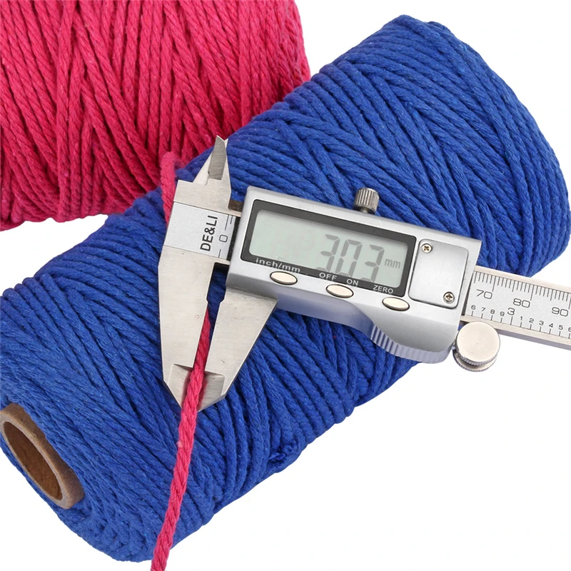 2Rolls 3mm Cotton Cord Colorful Cord Rope Twisted Craft Macrame String DIY Home Textile Wedding Decorative supply 100meters/roll
2Rolls 3mm Cotton Cord Colorful Cord Rope Twisted Craft Macrame String DIY Home Textile Wedding Decorative supply 100meters/roll