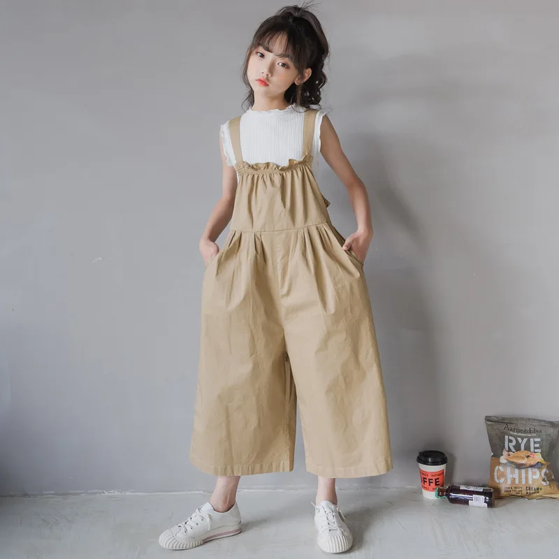Girls Clothes Set 2021 Teen Cute New Korean Casual Vest and Overalls Wide Leg Pants Fashion Children Two Piece Suit
Girls Clothes Set 2021 Teen Cute New Korean Casual Vest and Overalls Wide Leg Pants Fashion Children Two Piece Suit