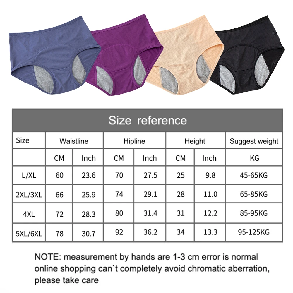 Women Underwear Waterproof Bamboo fiber Briefs Women's Breathable Panties Period Leak Proof Warm Female Physiological Menstrual
Women Underwear Waterproof Bamboo fiber Briefs Women's Breathable Panties Period Leak Proof Warm Female Physiological Menstrual