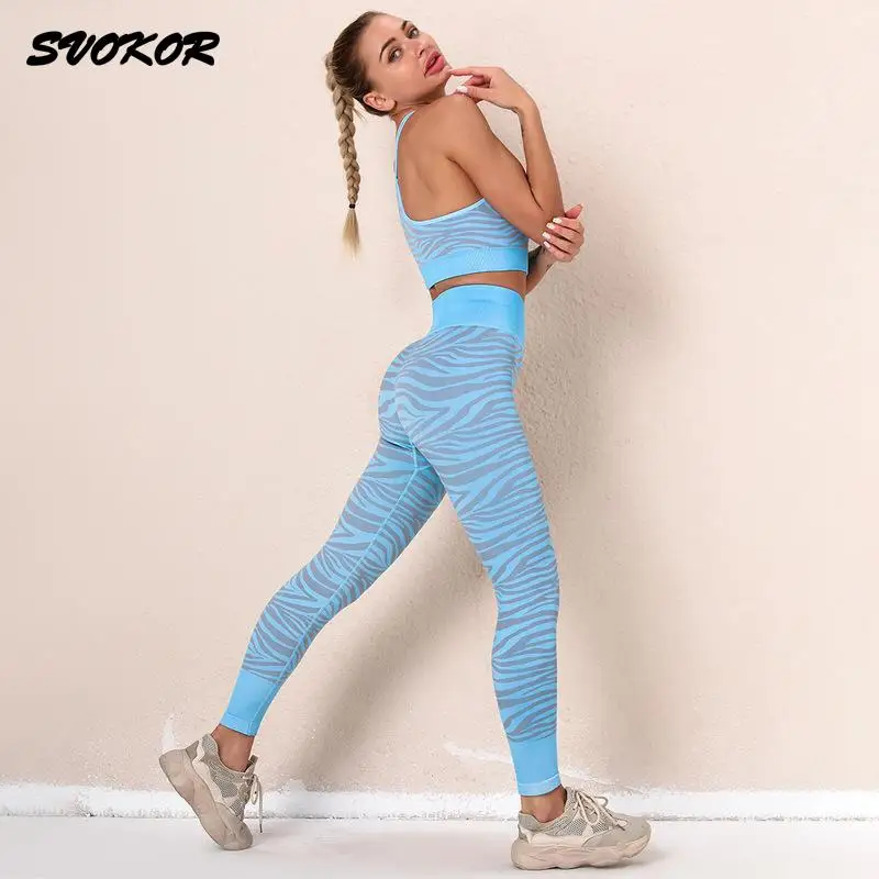 SVOKOR Two Piece Set Women Seamless Yoga Set Push Up Stripe Sport Suit Fitness Yoga Wear Sports Bra Gym Leggings Women Tracksuit
SVOKOR Two Piece Set Women Seamless Yoga Set Push Up Stripe Sport Suit Fitness Yoga Wear Sports Bra Gym Leggings Women Tracksuit