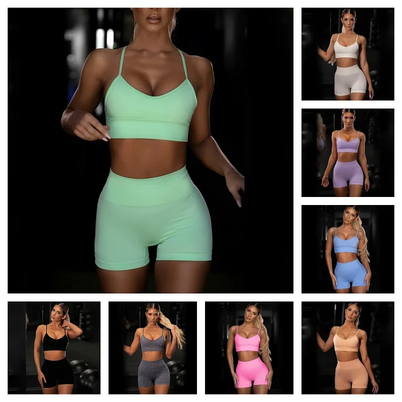 2 Piece Seamless Yoga Set Female Sports Suit Women Sportswear Workout Clothes High Waist Fitness Shorts And Bra Crop Top Gym Set
2 Piece Seamless Yoga Set Female Sports Suit Women Sportswear Workout Clothes High Waist Fitness Shorts And Bra Crop Top Gym Set